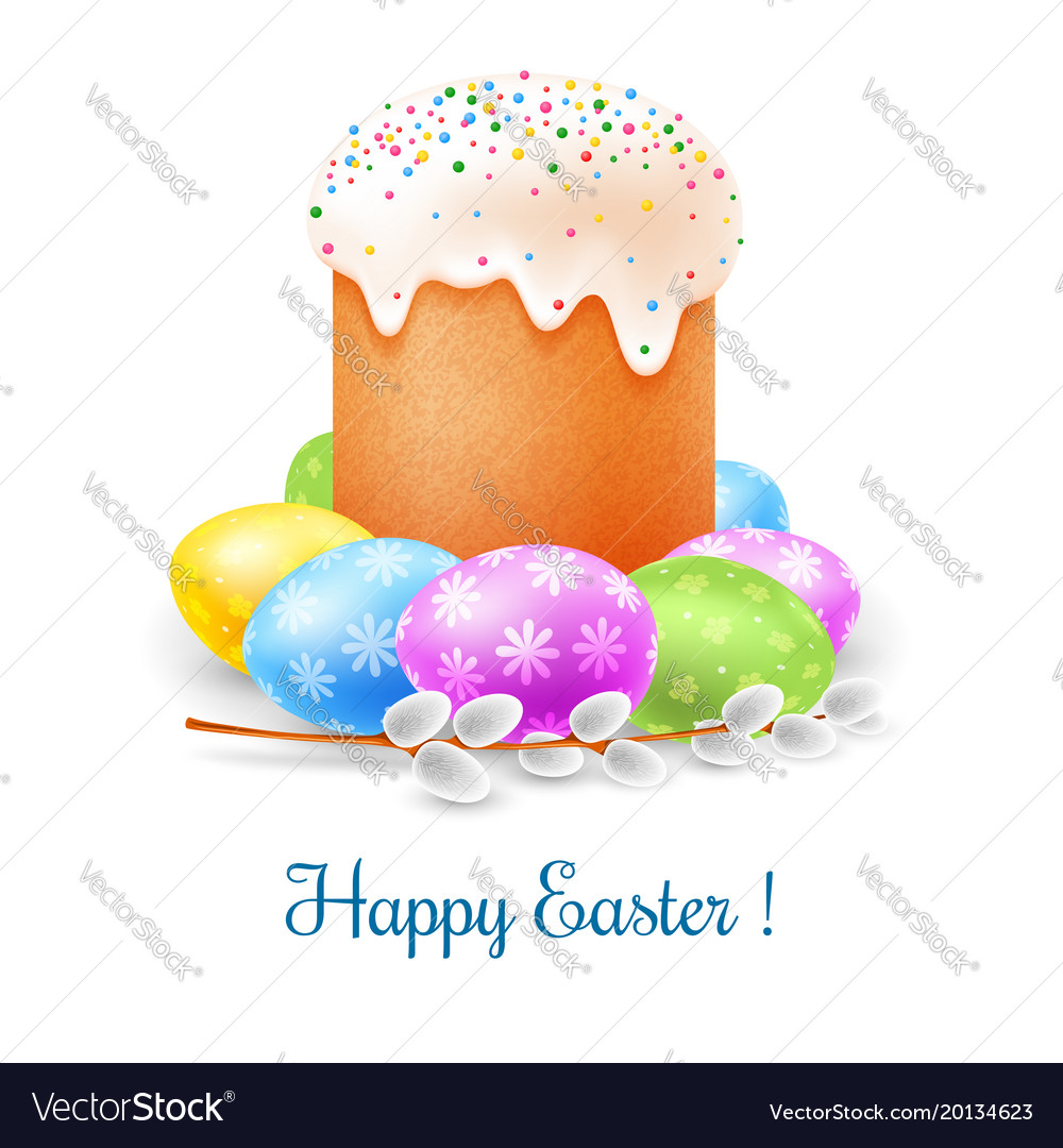 Happy easter celebration Royalty Free Vector Image