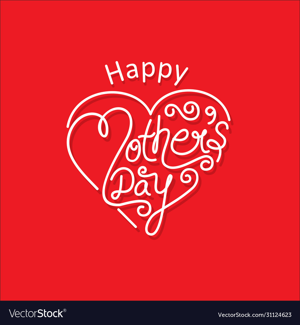 Happy mothers day greeting card design