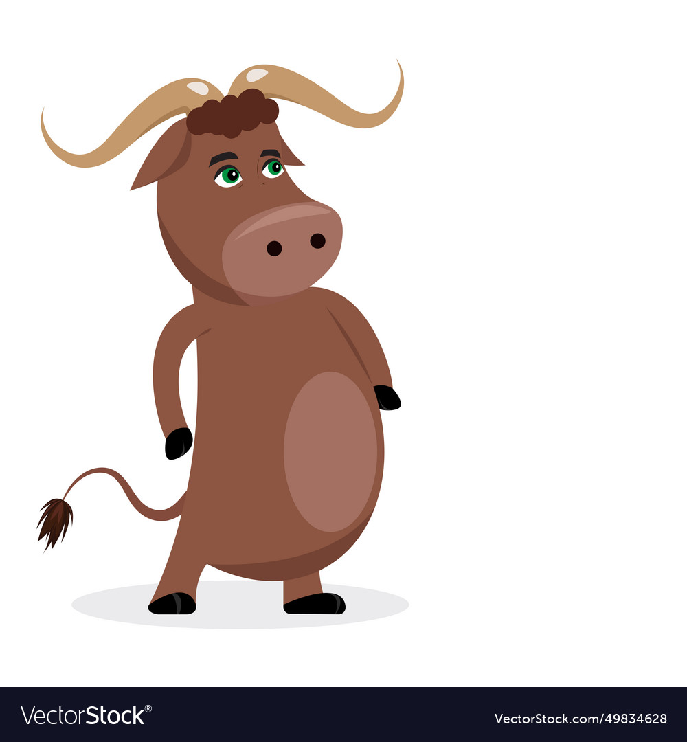 Buffalo stance cartoon