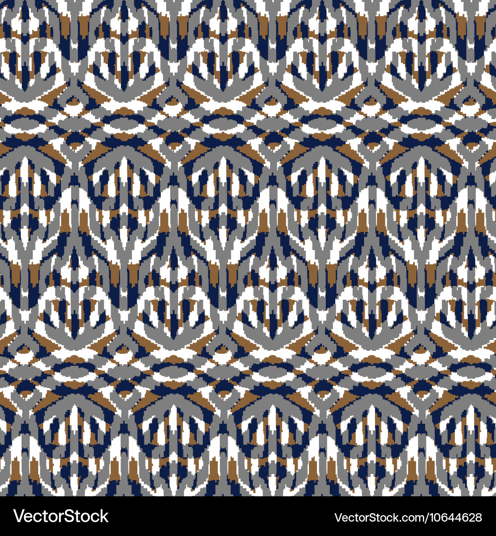 Ethnic hand drawn seamless pattern Royalty Free Vector Image