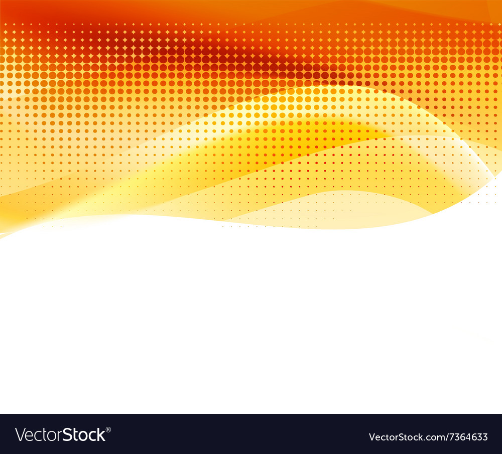 Abstract orange halftone background Royalty Free Vector