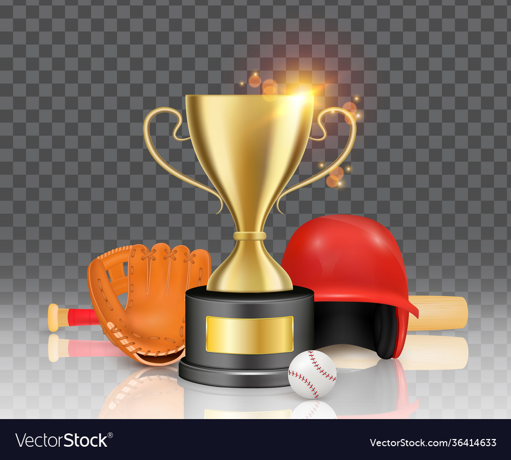 Baseball sport game championship winner award Vector Image