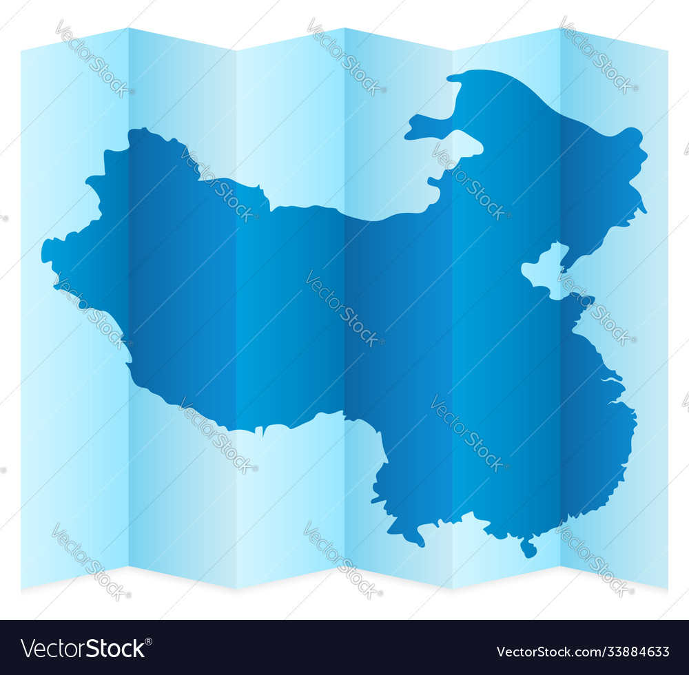 China map Royalty Free Vector Image - VectorStock