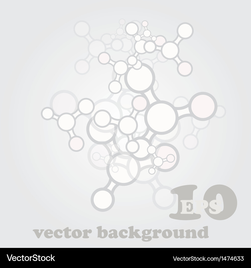 Molecule abstract background Royalty Free Vector Image