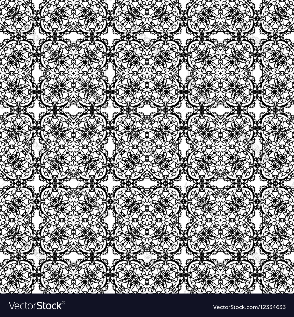 Ornamental seamless line pattern