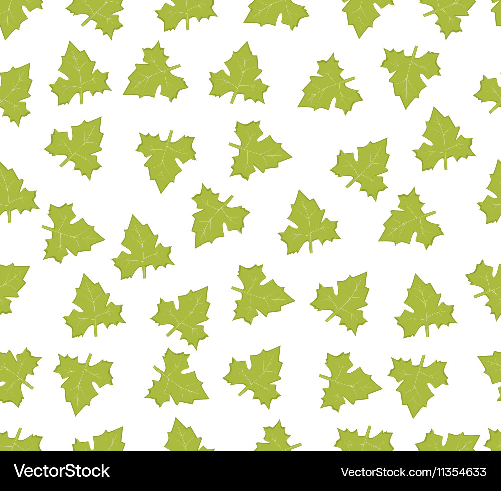 Seamless pattern with leaves Royalty Free Vector Image