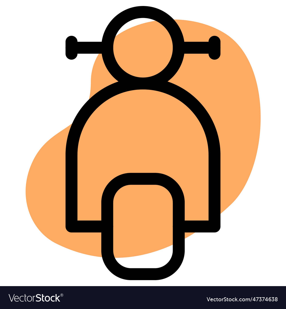 Scooter common form of personal transportation Vector Image