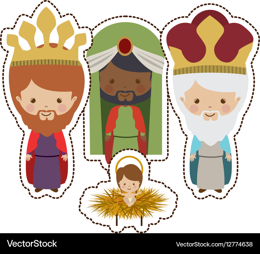 Three wise men Royalty Free Vector Image - VectorStock