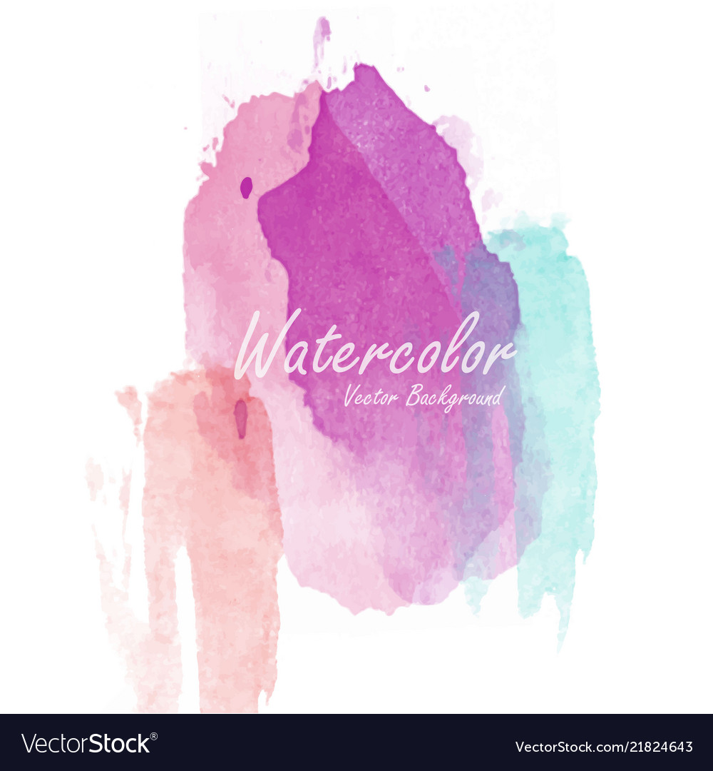 Abstract watercolor background template Royalty Free Vector