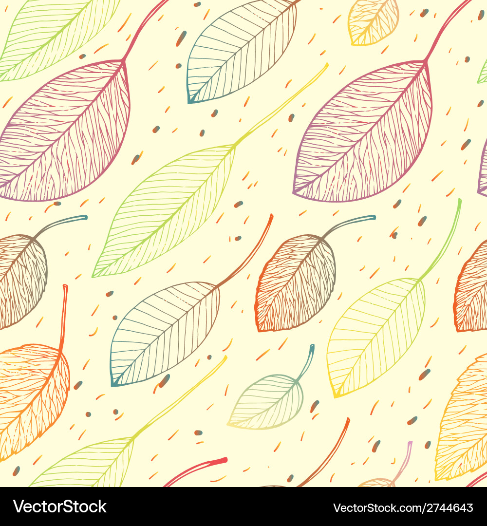 Autumn leaf background Royalty Free Vector Image