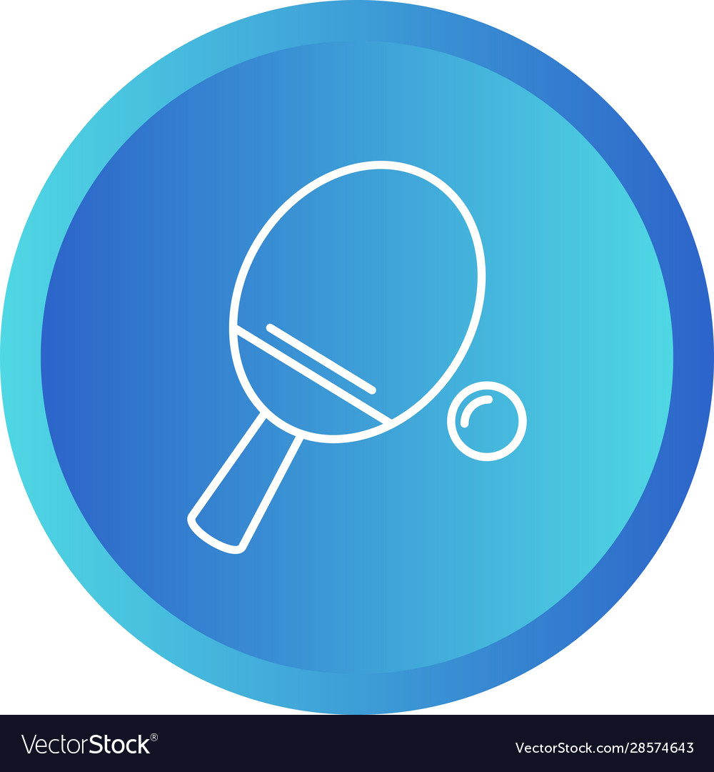 Schöne Badminton Linie Symbol