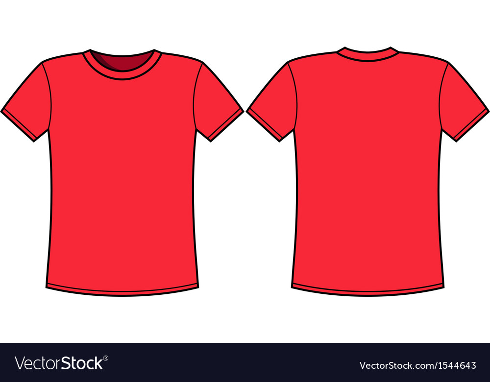 Download Blank T Shirt Template Royalty Free Vector Image