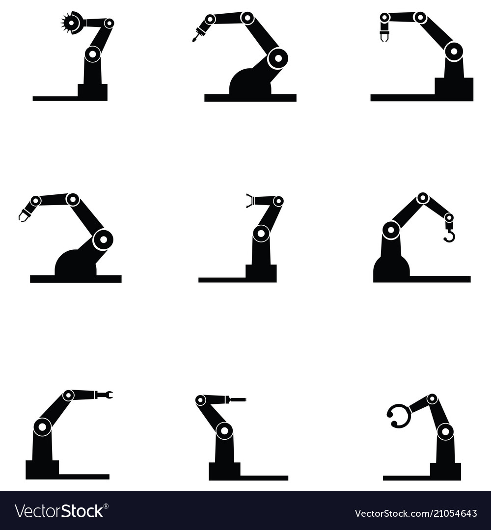 Robot icon set