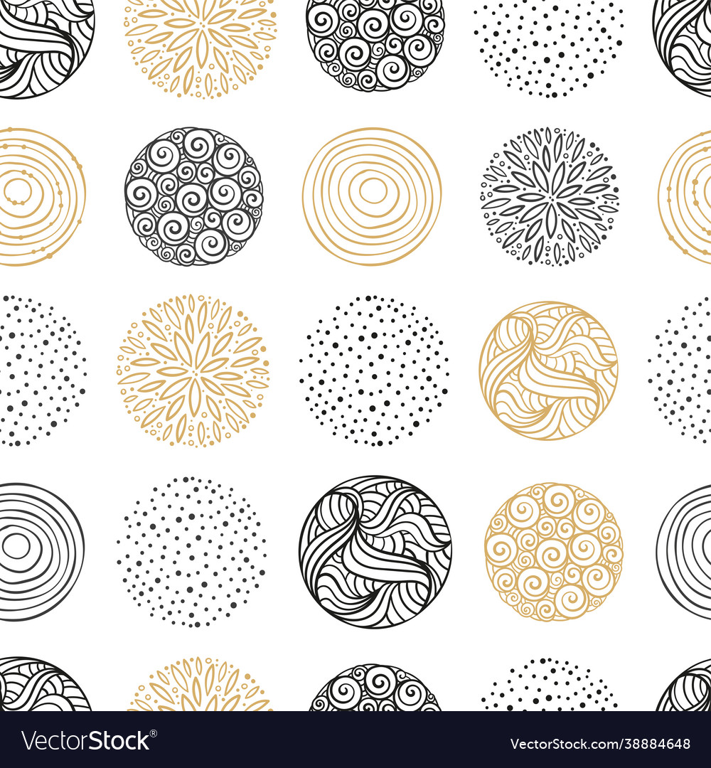 Abstrakte und elegante Doodle nahtlose Musterhand vector image Abstrakte und elegante Doodle nahtlose Musterhand
