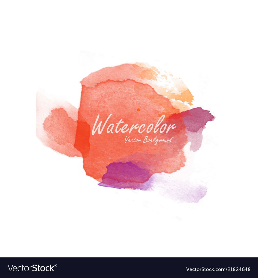 Abstract watercolor background Royalty Free Vector Image