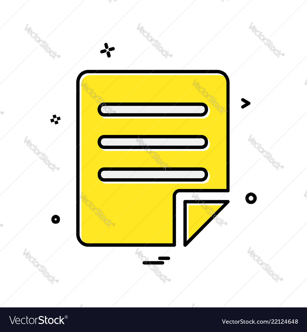 Files icon design vector image Files icon design