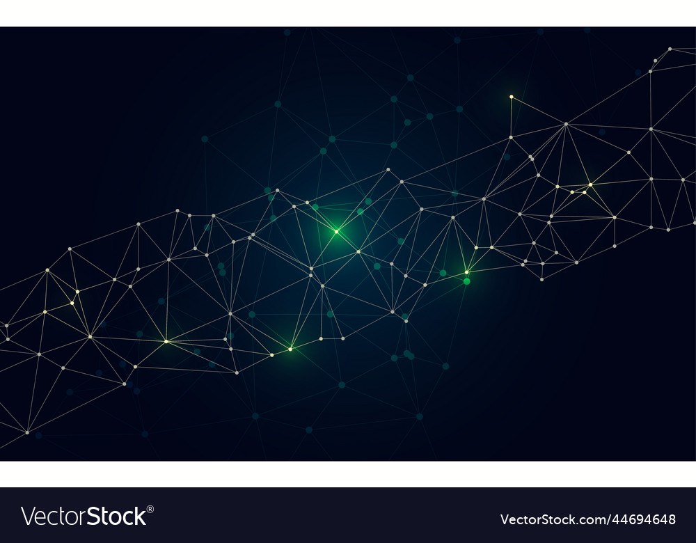 Green technology background creative lighting