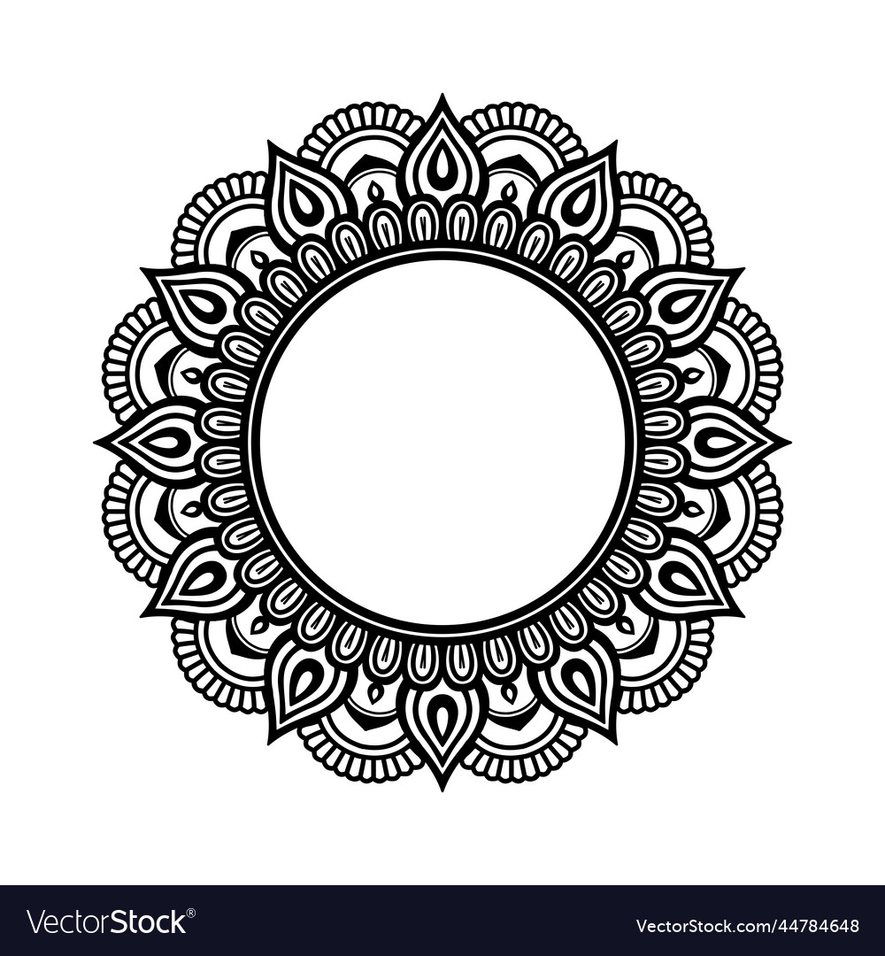 Mandala ornament Royalty Free Vector Image - VectorStock