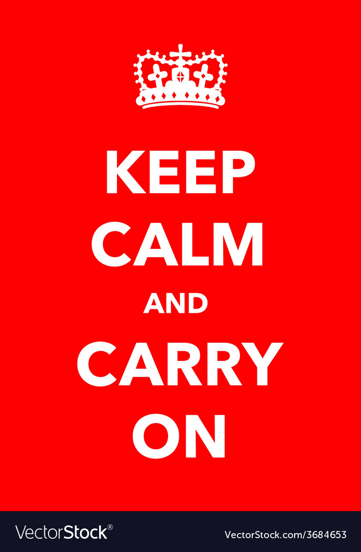 Keep calm poster