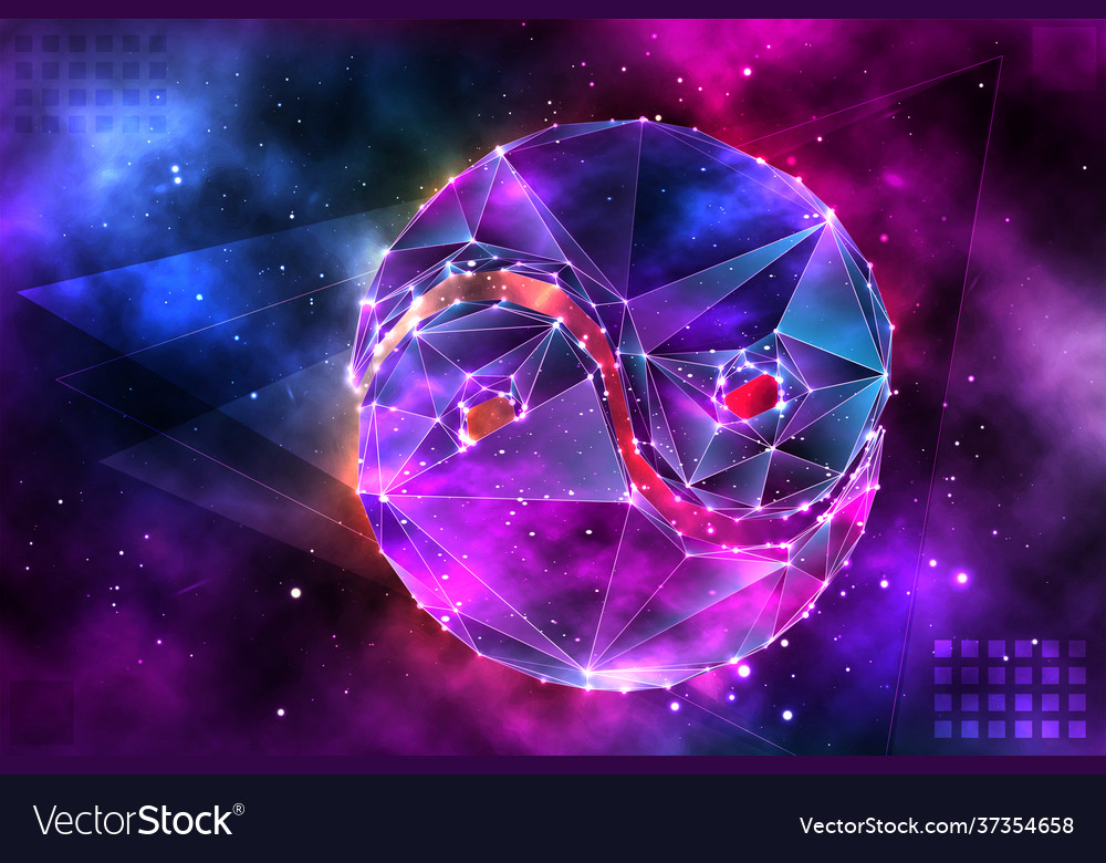 3d object on space background