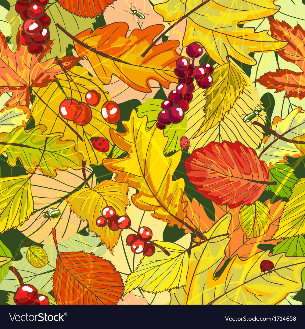 Autumn background Royalty Free Vector Image - VectorStock