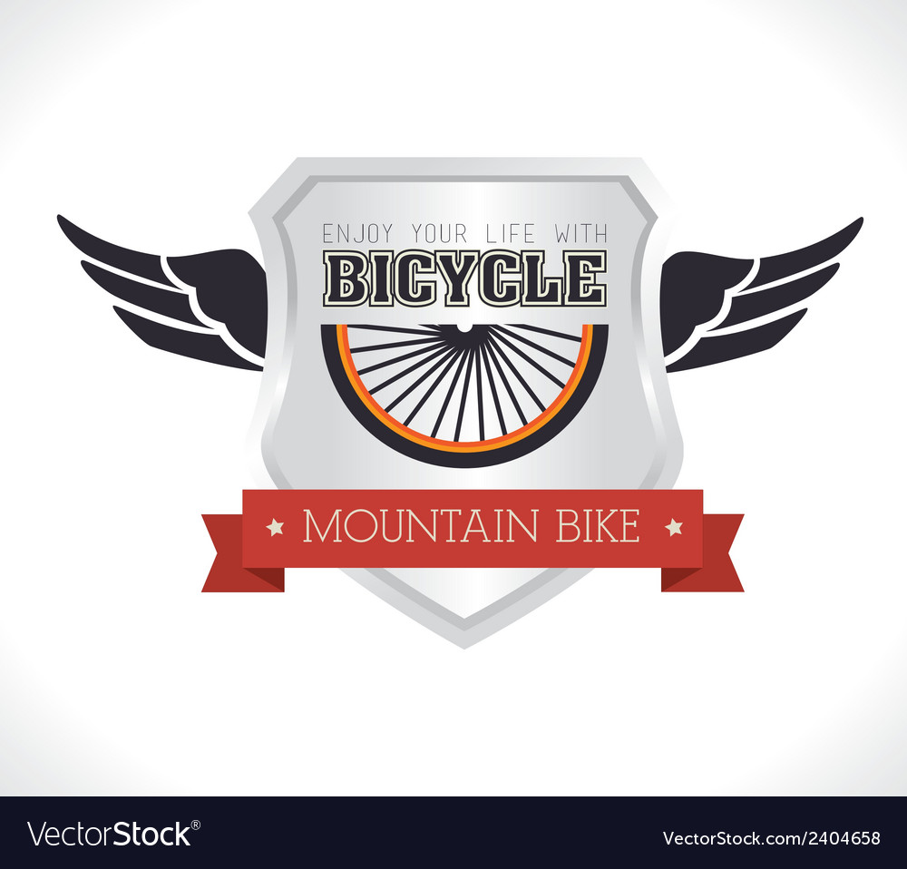 Bike design over white background