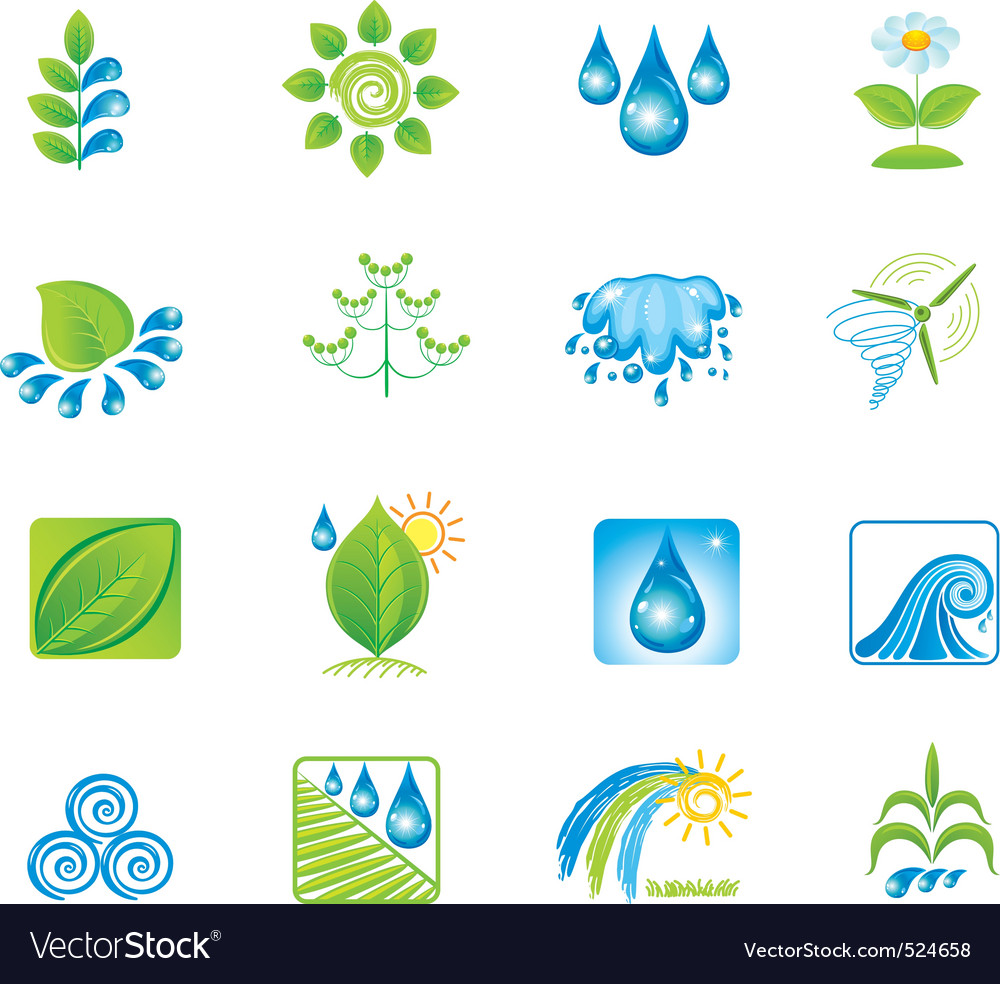 Environment set of icons