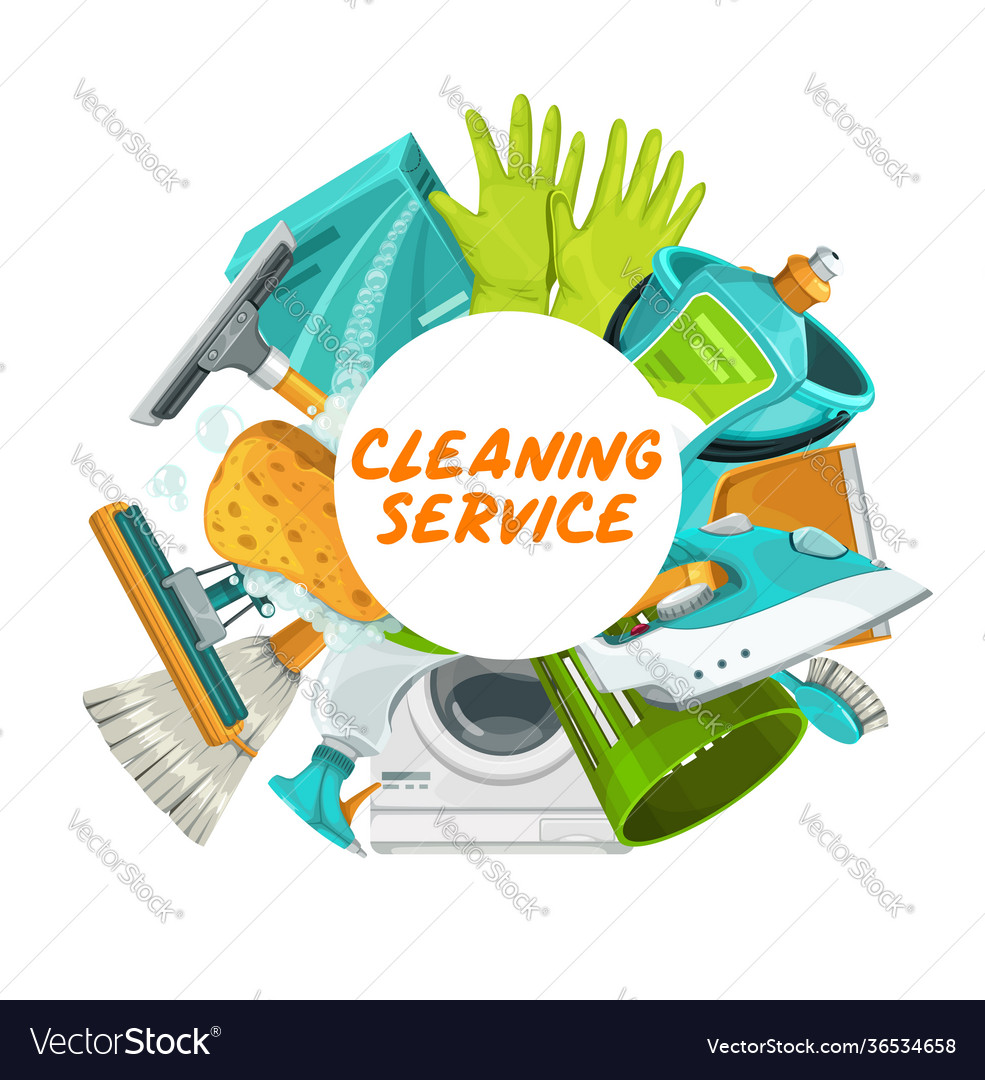 House cleaning housekeeping and household chores Vector Image