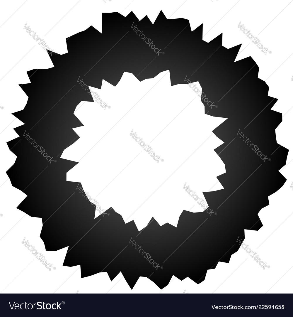 Rough grungy abstract circle element circular