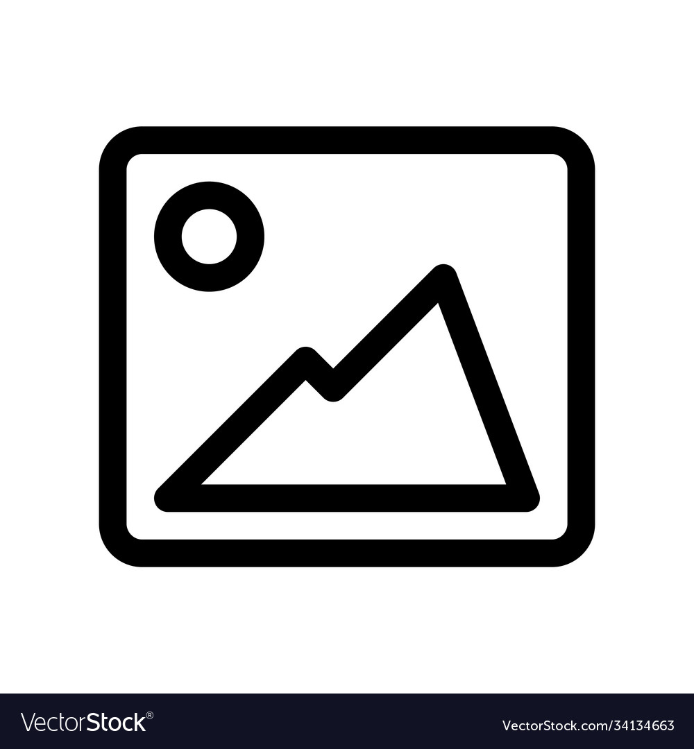 Image outline icon Royalty Free Vector Image - VectorStock