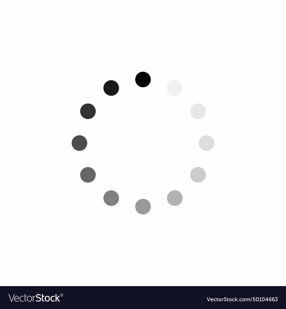 Loading time icon in black Royalty Free Vector Image