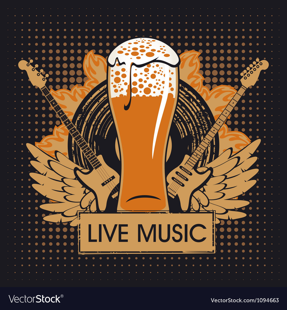 pub-with-live-music-royalty-free-vector-image-vectorstock