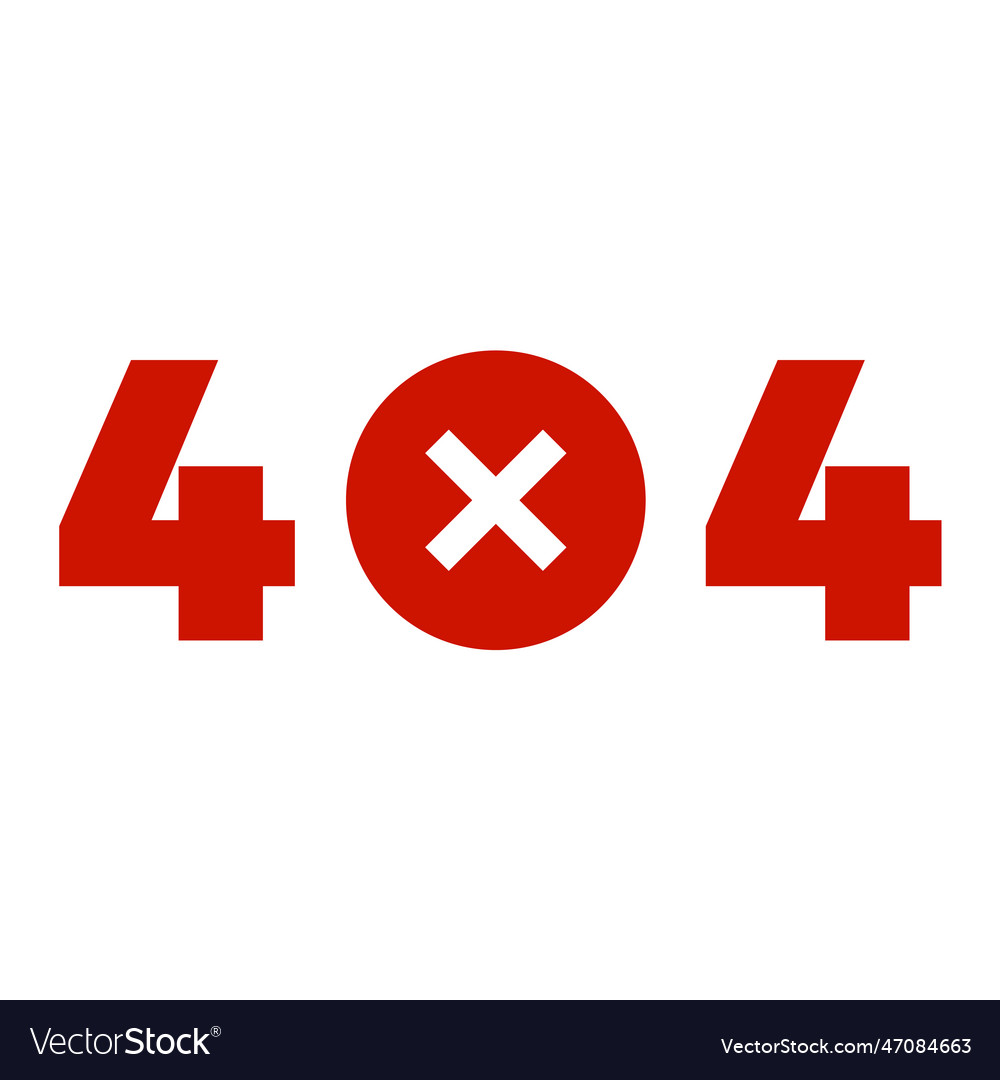 Red error 404 warning about errors