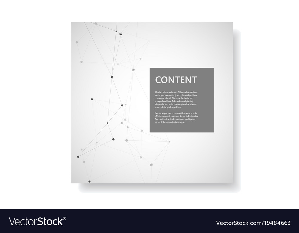 Set brochures template with connect design