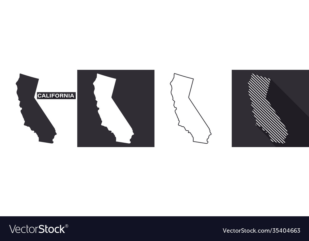 State california map united Royalty - State California Map United Vector 35404663 