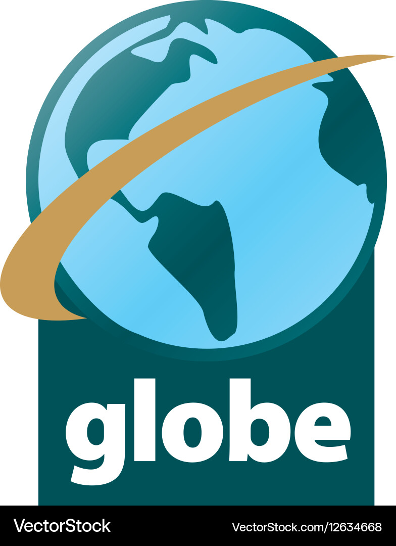 Abstract logo globe Royalty Free Vector Image - VectorStock