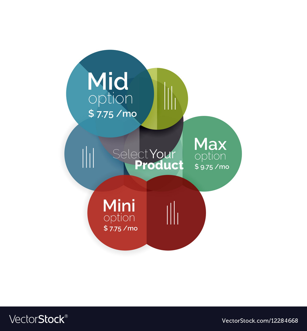 Business circle infographic banner template Vector Image