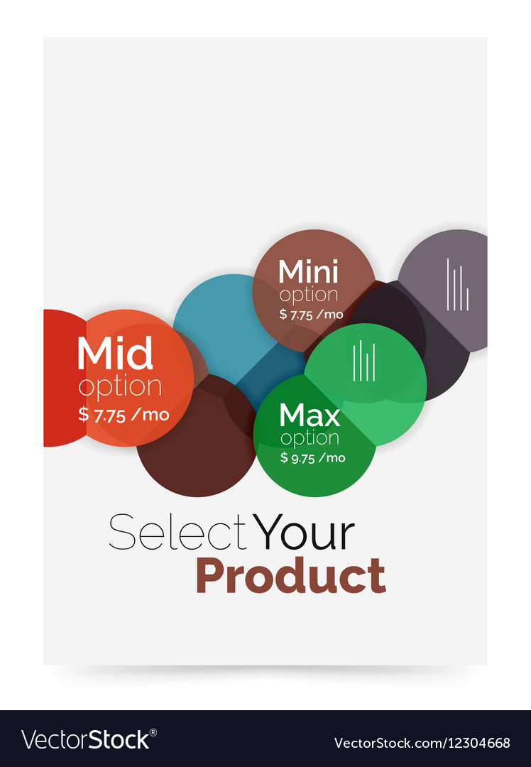 Business layout - select your product with sample