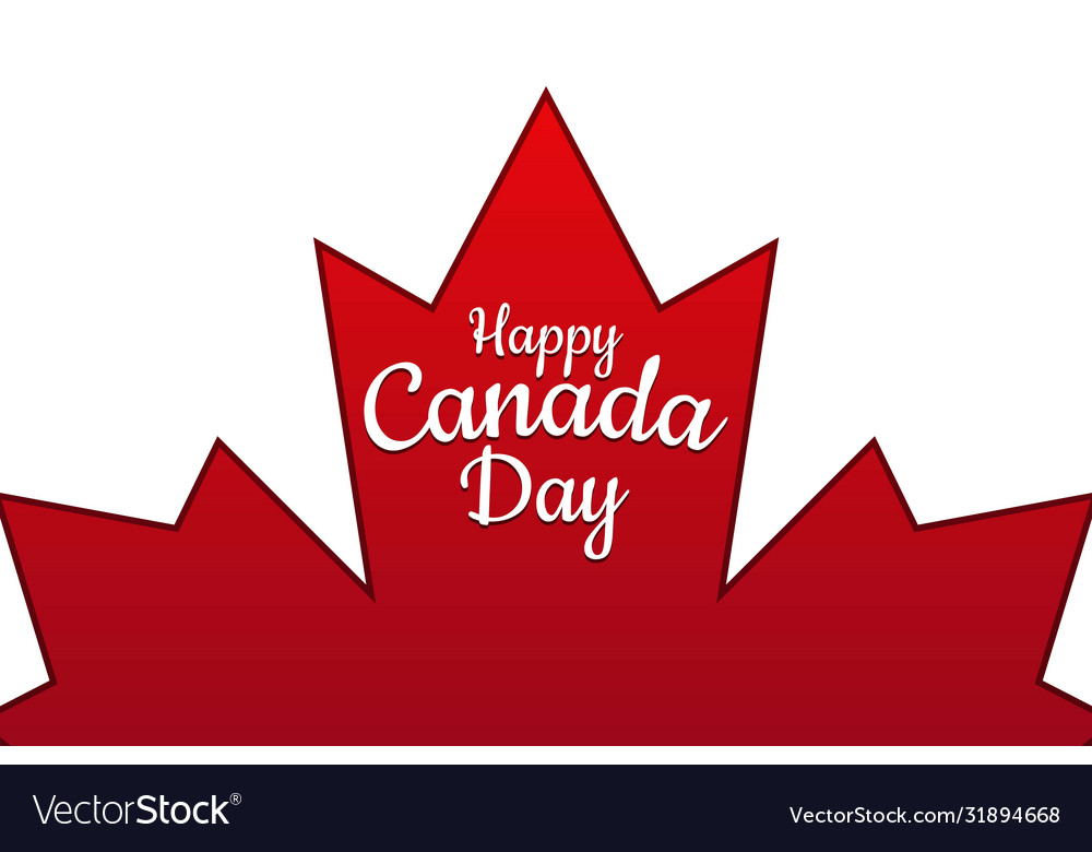 Happy canada day july 1 holiday concept