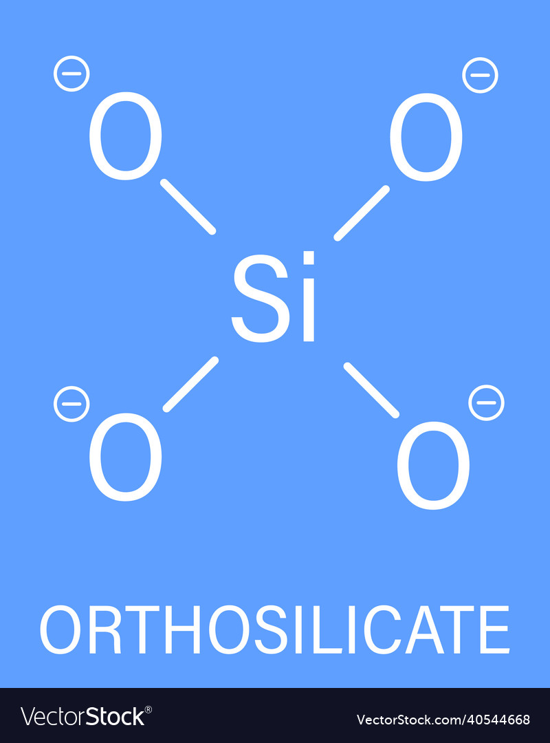 Orthosilicate chemical structure skeletal formula