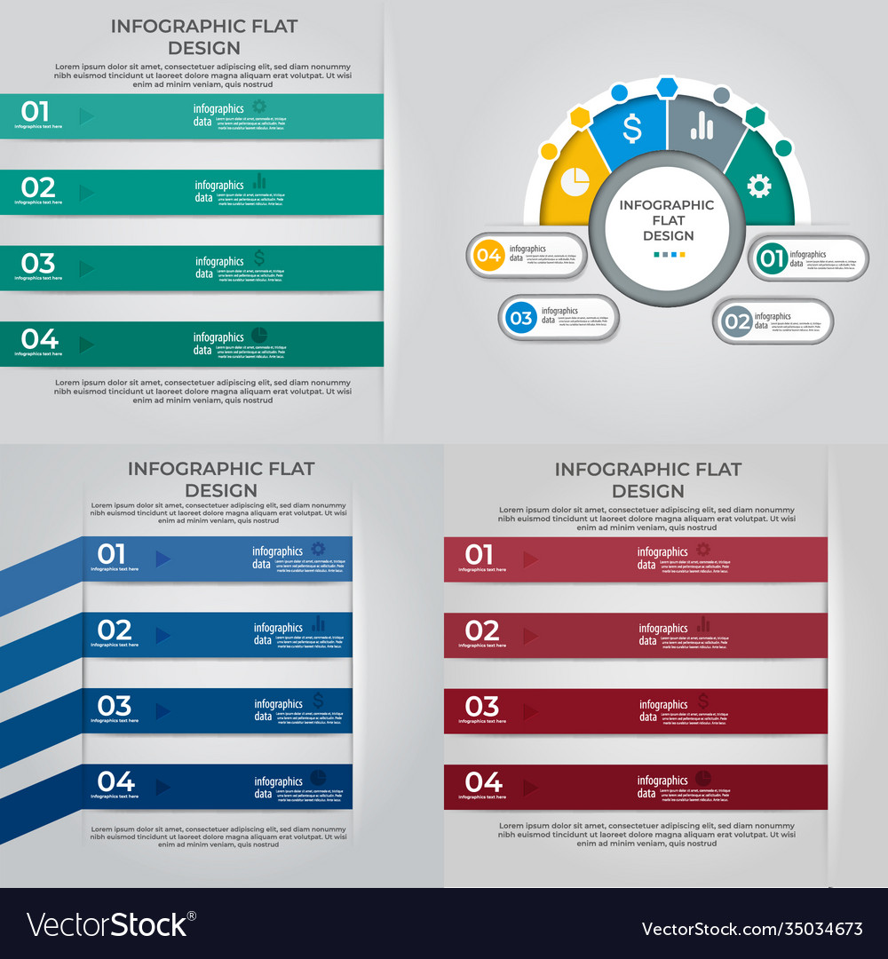 Business data visualization process chart Vector Image