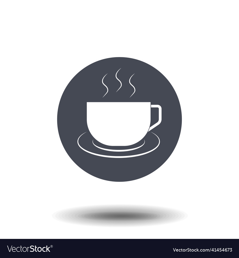 Coffee cup icon eps10 Royalty Free Vector Image