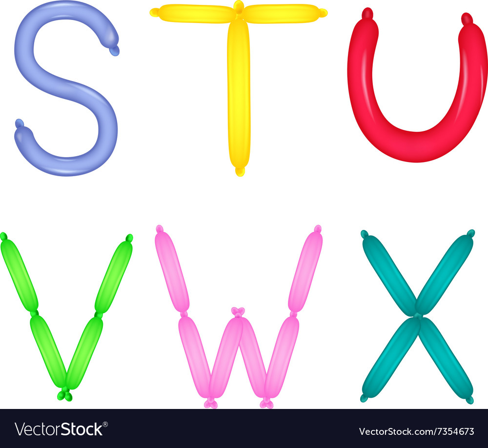 Colorful of alphabet Royalty Free Vector Image