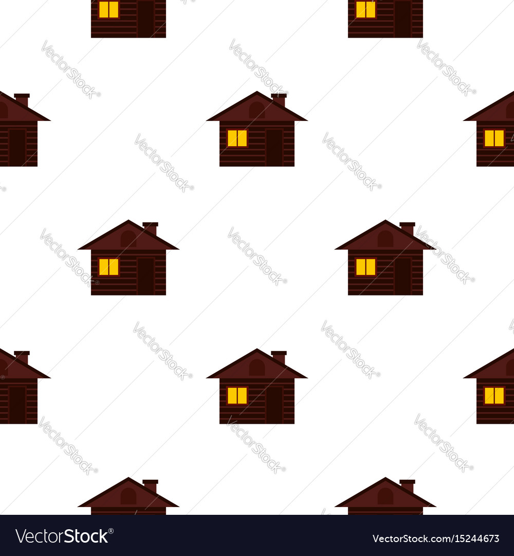 House pattern seamless Royalty Free Vector Image