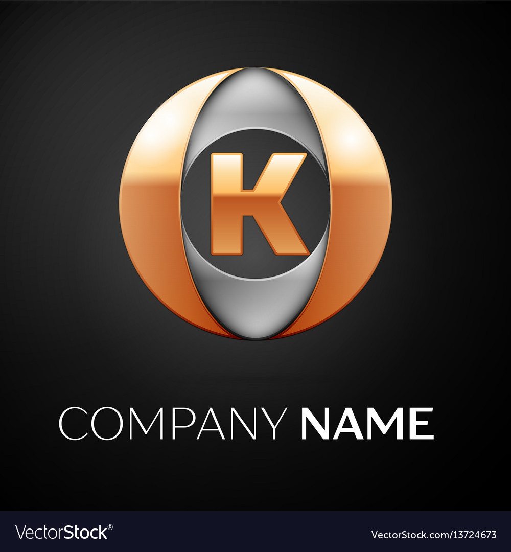 Letter k logo symbol in the colorful circle vector image Letter k logo symbol in the colorful circle