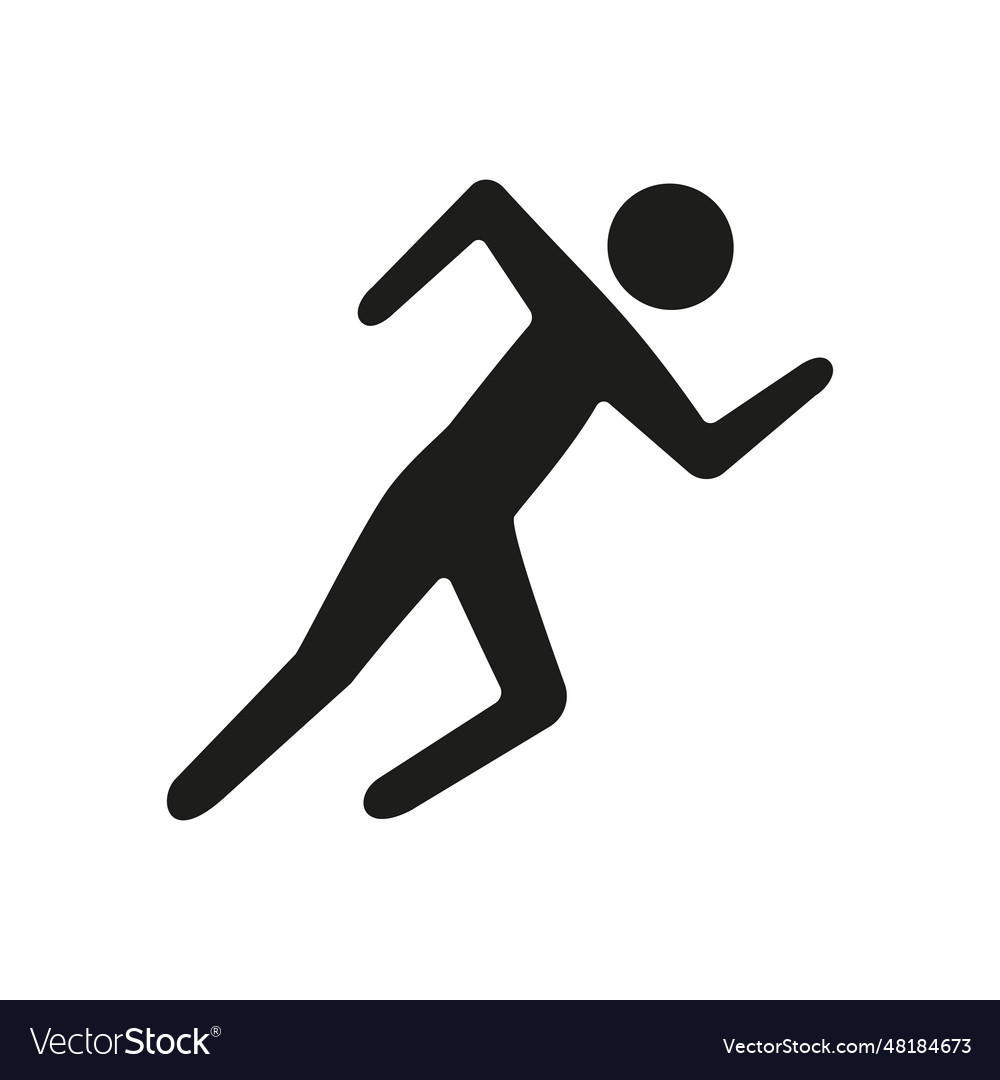 Running man icon Royalty Free Vector Image - VectorStock