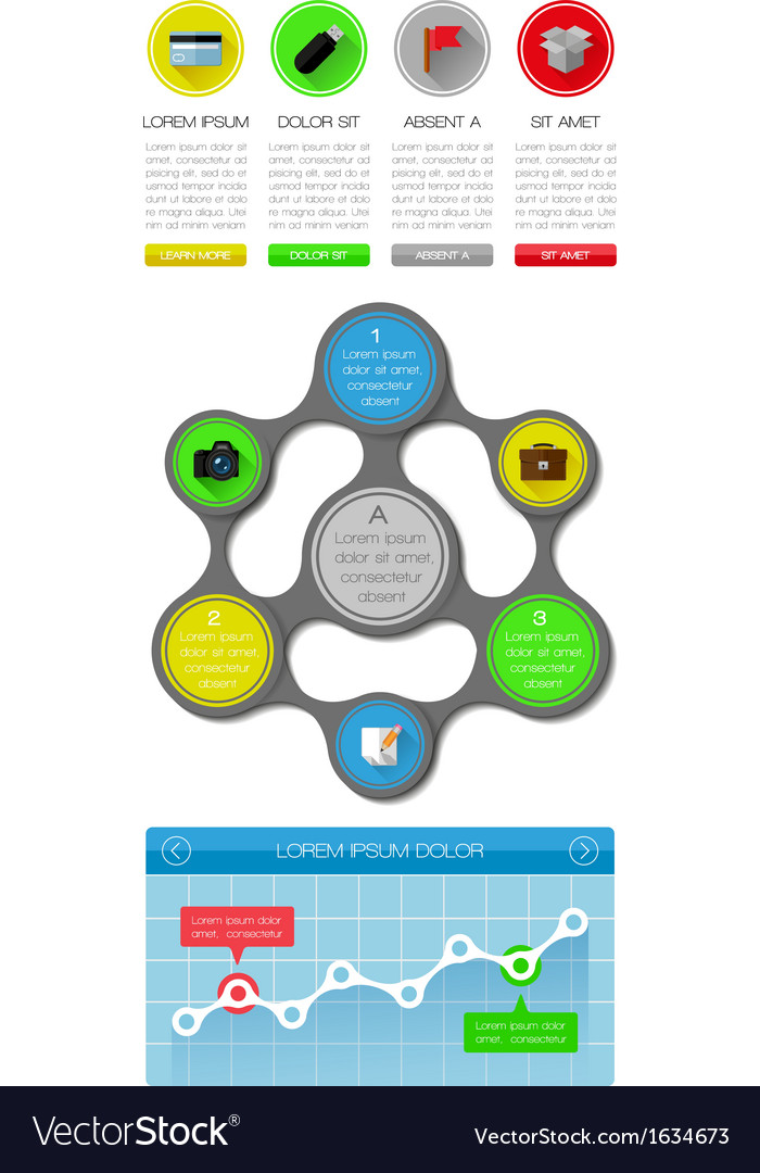 Ui infographics and web elements