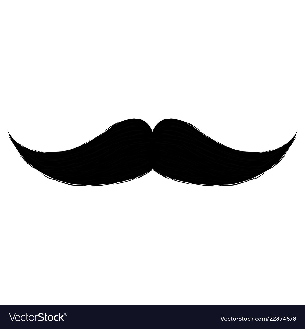 Abstract cute mustache