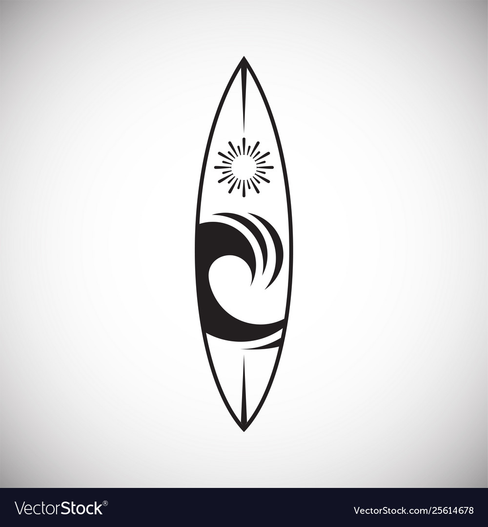 Surfboard icons on background for graphic and web vector image Surfboard icons on background for graphic and web