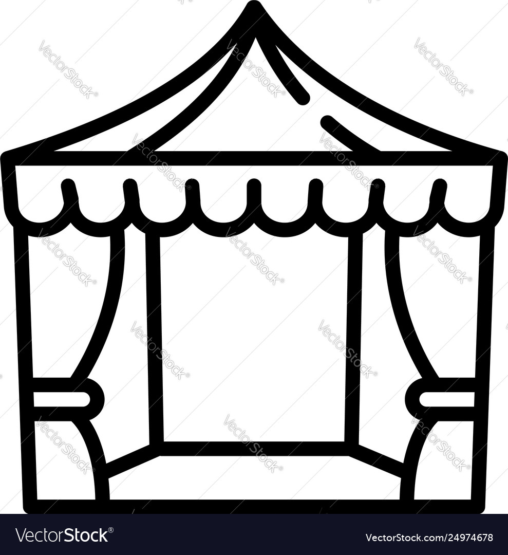 Wedding awning icon outline style Royalty Free Vector Image